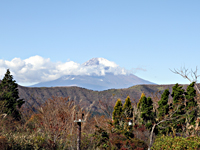 女湯：富士山を正面に拝む